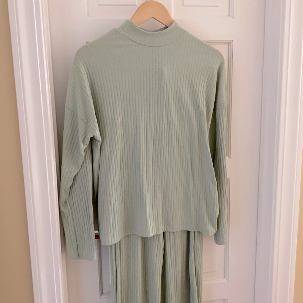 Nasty Gal Mint Green Pajama Set